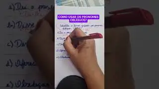 COMO USAR O PRONOME OBL&Iacute;QUO  -LHE #pronomeobl&iacute;quo