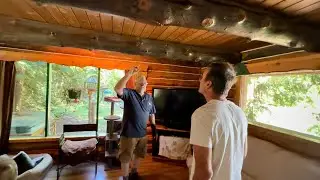 Amish Log Cabin Built In 1-1/2 Hours, 1996