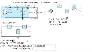 TEOREMA DE THEVENIN PARA CIRCUITOS ELECTRICOS DE CORRIENTE ALTERNA