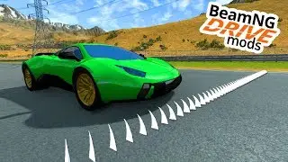 SPIKES im BODEN VS. SUPERSPORTWAGEN - BeamNG Mods #07 [Deutsch/HD]