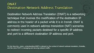 DNAT - Destination Network Address Translation