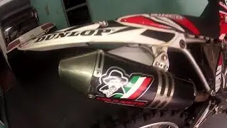 Escape viola racing | Instala&ccedil;&atilde;o | Ronco e cortando o giro | Exhaust System | Crf 230