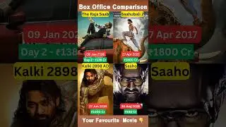 Prabhas Movie Box Office Collection | Baahubali 2 vs Kalki vs Saaho vs The Raja Saab Collection