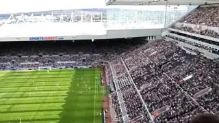 View from away end at St James park Newcastle