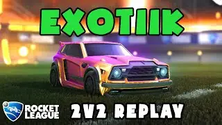 ExoTiiK Ranked 2v2 POV #205 - ExoTiiK & zen VS ThO. & Jup - Rocket League Replays