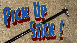 Pick Up Stick (Hook or Retrieval Stick) reach further than arms length - Easy DIY to make !