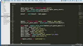 4 Pagination Part 4 Assigning a variable to the per page value - PAGINATION - PHP COURSE CMS PROJECT