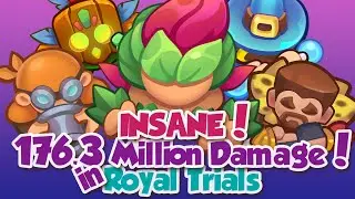 176.3 Million Damage in Royal Trials! This IVY, Earth Elemental deck is INSANE! | Rush Royale
