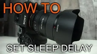 How to Adjust Power Saving Time Delay on Sony Alpha Camera