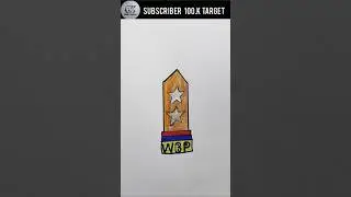 asi police officer 2 star rank drawing #shorts #drawing #art