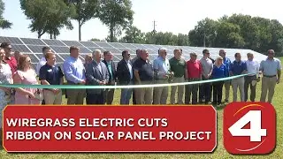 Wiregrass Electric cuts ribbon on solar panel project