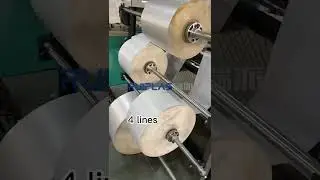 four lines cold cutting bag making machine  #plasticbagmakingmachine #bagmakingmachine #coldcuts