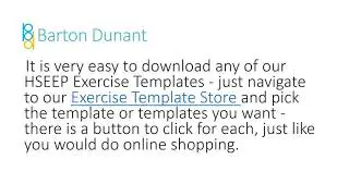 Barton Dunant - HSEEP Exercise Templates: An Introduction