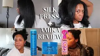 At Home Silk Press 🍂 My Hair Health Journey + AMIKA Products Review