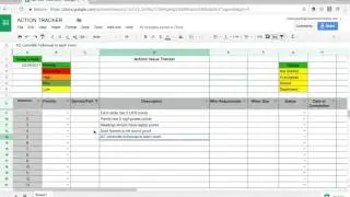 How to use project action tracker