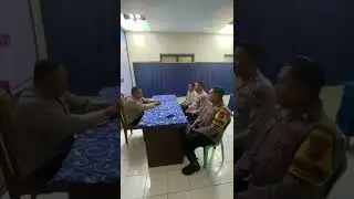 Kanit Samapta Polsek Pagak Iptu Surdianto melaksanakan bimbingan konseling kepada Anggota Regu Jaga