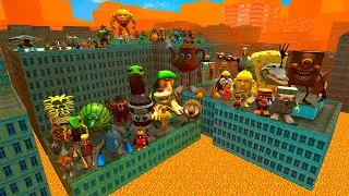 Lava Golden City Spartan Kicking Italian Brainrot Animals & Labubu & 99 Nights in Forest in Gmod!