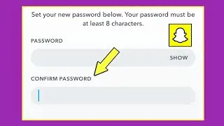 what to enter in snapchat confirm password