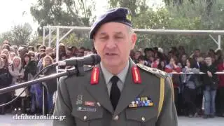 Ορκωμοσία της 2015 ΣΤ' ΕΣΣΟ στο 9ο Σύνταγμα Πεζικού στην Καλαμάτα