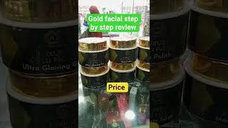 luxury gold facial step by step review.best whitening facial review.#whitening #goldfacial