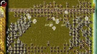 MASSIVE CAVALRY CHARGE! 3vs3 Multiplayer Battle | KaM Remake | Knights and Merchants Gameplay