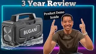 Party-Ready Sound: BUGANI 80W Bluetooth Speaker Review | IPX7 Waterproof & 24H Playtime |