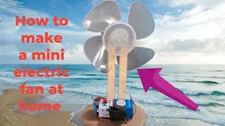 How To Make A Mini Table Fan || Mini Table Fan Video At Home