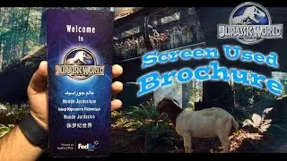 Jurassic World Brochure Screen Used Prop