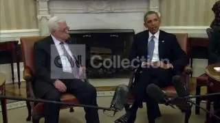 DC:OBAMA MEETS W ABBAS-TOUCH POLITICAL DECISIONS