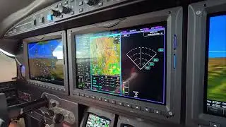 Rain showers in the Piper M600 with Garmin G3000 - Dick Rochfort
