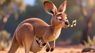 Kangaroo With Baby Pouch 🦘🎶 Fun Animal Song for Kids | Learn Animals and Baby Fun