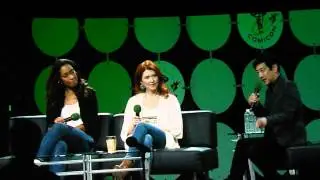 Gina Torres, and Jewel Staite with Grant Imahara moderating.
