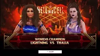 WWE Hell in a Cell| Lightning vs Thalia: Women's championship WWE2K20