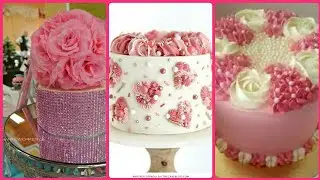 pink colour cake decorating ideas