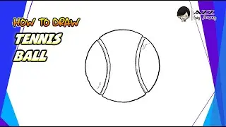 How to draw Tennis Ball step by step