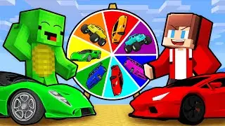 Mikey and JJ Car Roulette Battle in Minecraft (Maizen)