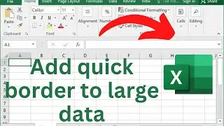 Add Borders to large/ big data in Excel |**TechLearning_Hub: Learn Excel**|