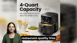 Chefman Air Fryer &ndash; 4 QT Compact Airfryer for Quick & Easy Meals in Minutes, Features Hi Fry Technol