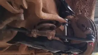 first balljoint replacement, small deck building.