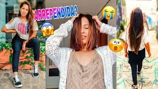 CORTEI MEU CABELO E ME ARREPENDI?😱.  #cabelocurto