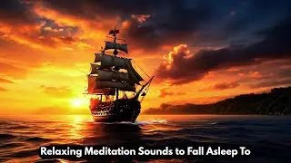 Relaxing Sunset Ship Voyage with Rain Sounds | Deep Sleep Meditation to Fall Asleep Fast