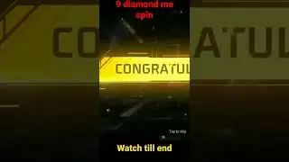 Sirf 9 diamond me spin freefire new event 🗿💀