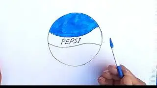 How to draw a PEPSI monogram Drawing easy step by step drawing for beginner banoart&design