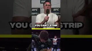 You cannot have an interim champion in the presence of the champion. #ufc