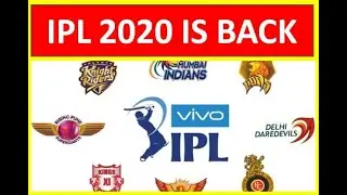 IPL 2020 is back II IPL13