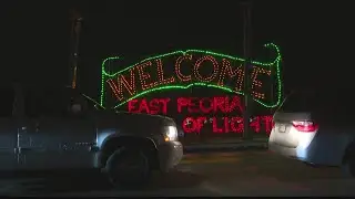 East Peoria Festival of Lights Winter Wonderland drive-thru is busy even on slow nights, causing tra