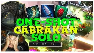 Literal ONE SHOTS with CABRAKAN SOLO Season 9 Smite Conquest