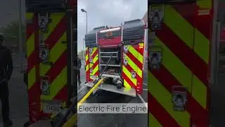Rosenbauer RTX Electric Fire Truck Walkaround FDIC 2023 #firetruck #police #ambulance #shorts #fdic