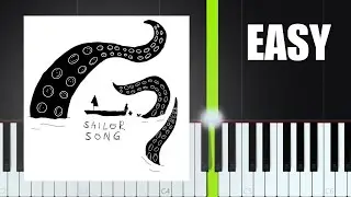 Sailor Song - Gigi Perez EASY Piano Tutorial