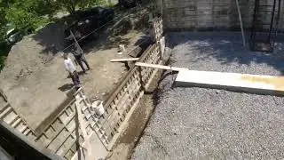 Traditional Beam Foundation Building Install Lron Bars From Beam Column House Construction part 1